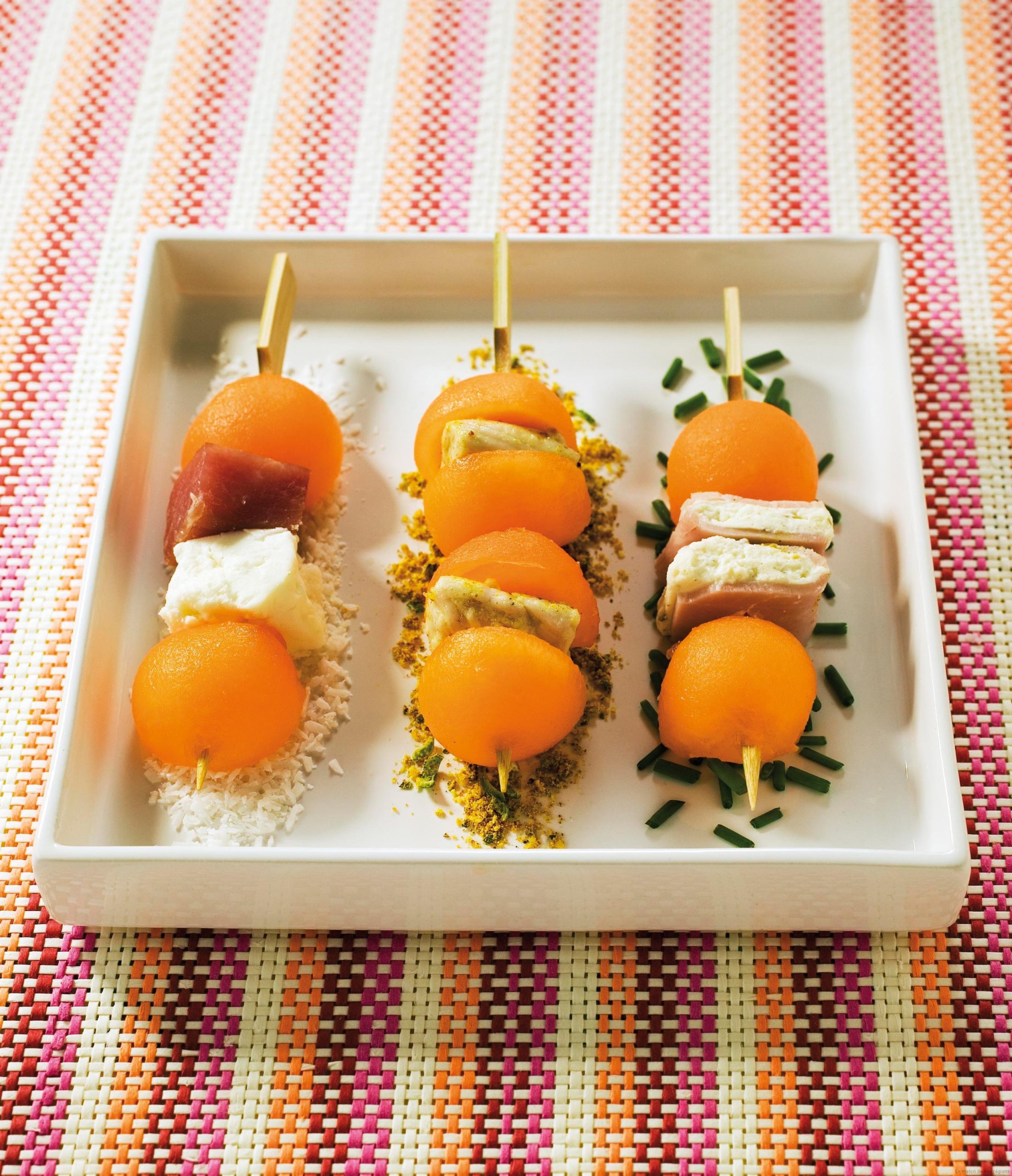 Mini Brochettes De Melon Charentais Jaune D Clinaison Ap Ritive Le