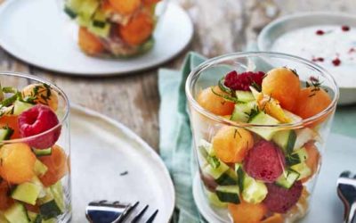 Verrine de melon au haddock