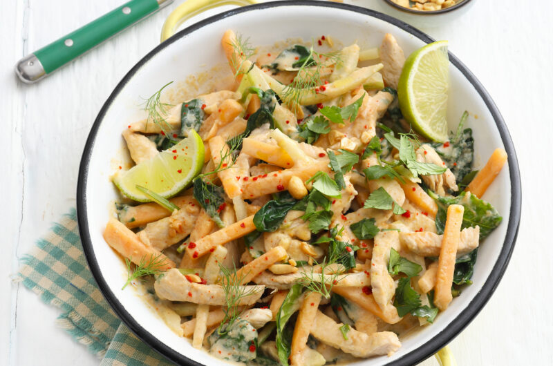 Salade de melon et de dinde aux herbes