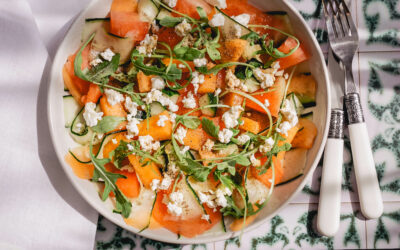 Salade de melon, pastèque et concombre
